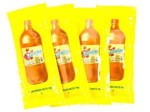Caja Salsa Valentina Amarilla sobre 9 Paquetes/100pz/10gr - SCG