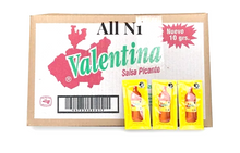 Cargar imagen en el visor de la galería, Caja Salsa Valentina Amarilla sobre 9 Paquetes/100pz/10gr - SCG