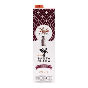 Caja Leche Santa Clara Entera 1L/6P