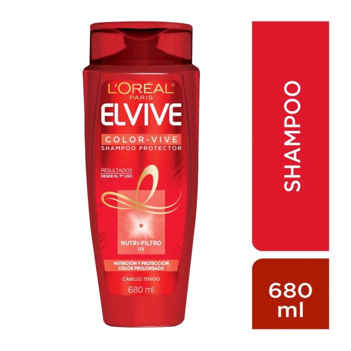 Caja Shampoo Elvive Color Vive 680M/12P