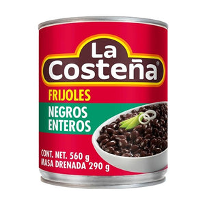 Caja Frijoles enteros negros 560G/12L