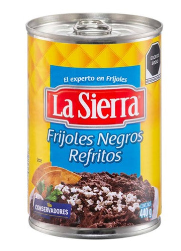 Caja Frijol Negro Refrito La Sierra 440G/24P