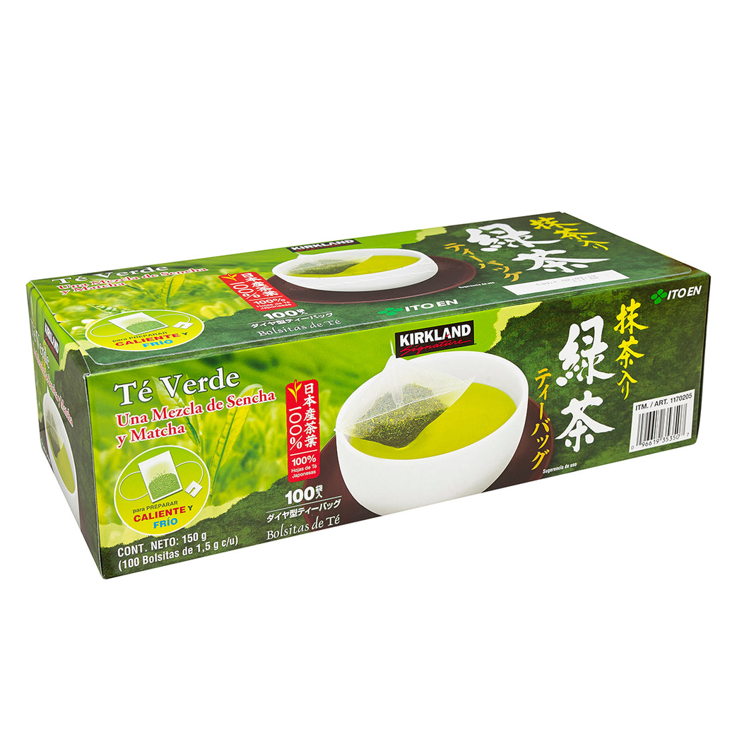 Caja Té Verde Kirkland Signature Japonés 100 sobres - KOZ
