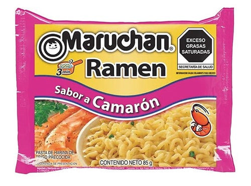 Caja Sopa Maruchan Ramen Camarón 85G/24P