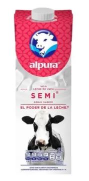 Caja Leche Alpura 2000 Semi Roja 1L/12P