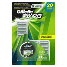 Cargar imagen en el visor de la galería, Cartuchos para Máquina de Afeitar Gillette Mach3 Sensitive 20P - ZOK