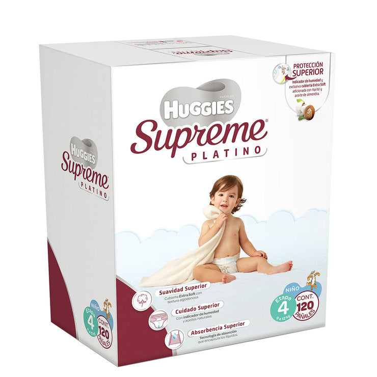 Pañal Huggies Supreme platino Etapa 4 Niño 120P - KOZ