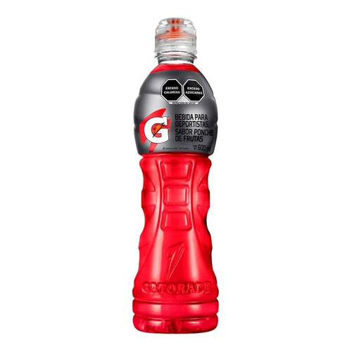 Caja bebida Gatorade botella ponche de frutas 500M/6P