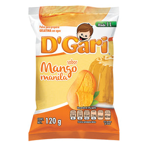 Caja Gelatina Mango D´Gari 120G/50P