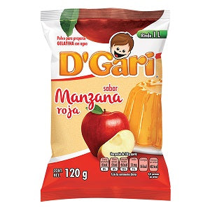 Caja Gelatina Manzana D´Gari 120G/50B - SCG