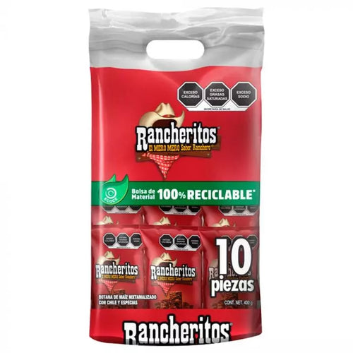 Caja Rancheritos 5 paquetes con 10 piezas  - SCG