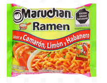 Cargar imagen en el visor de la galería, Caja sopa Maruchan Ramen sabor camarón con limón y habanero 24P/85G