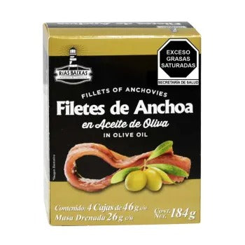 Anchoas Rías Baixas En Aceite de Oliva 184G - ZK