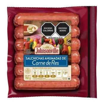 Salchicha Ahumada Johnsonville Carne de Res 793 Gr - ZK
