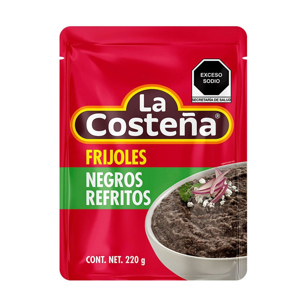 Caja Frijol Negro Refrito Bolsa 220G/12P - SCG