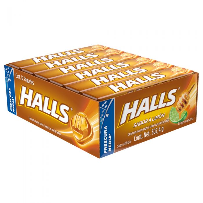 Caja Dulce Macizo Halls Miel y Limón 30C/12P - CSG