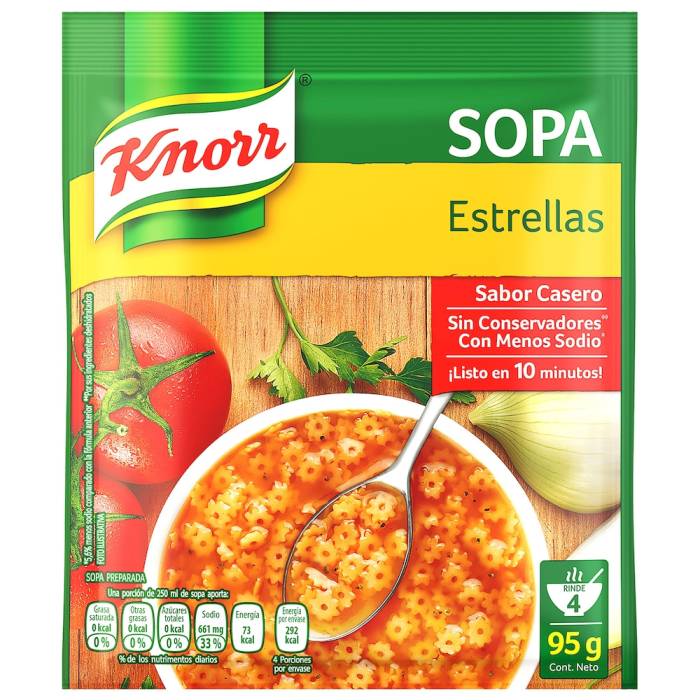 Caja Sopa Knorr Estrella 95G/12P