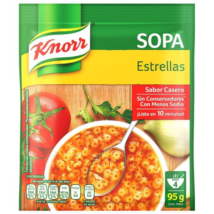 Media Caja Sopa Knorr Estrella 95G/6P