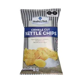 Papas Fritas con Sal de Mar Member's Mark Corte Ondulado 750 Gr - ZK