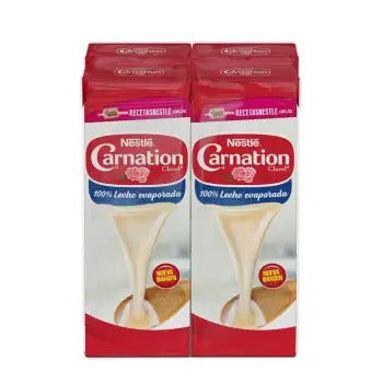 Leche Evaporada Nestlé Carnation Clavel 4P/1L - ZK