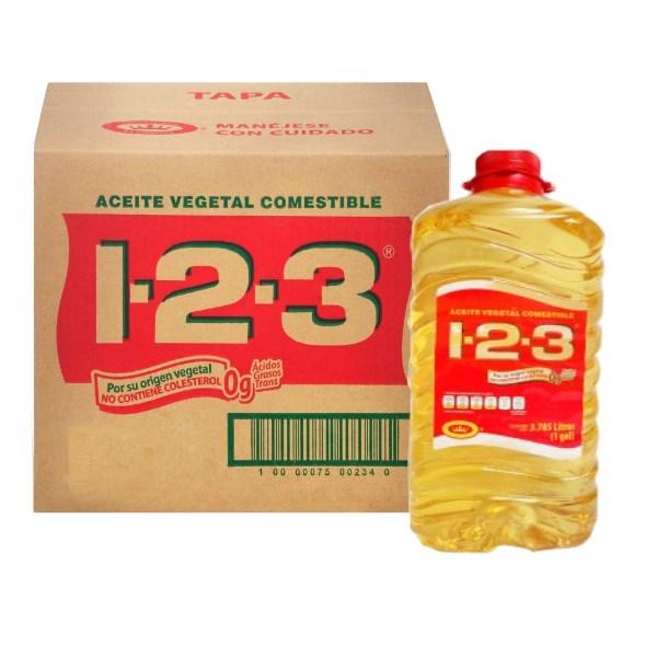 Media caja de aceite vegetal 1-2-3 (3.785L/2P)