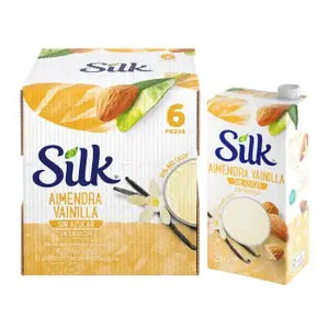 Bebida de Almendra Silk Vainilla Sin Azúcar 6 pzas de 946 ml - ZK