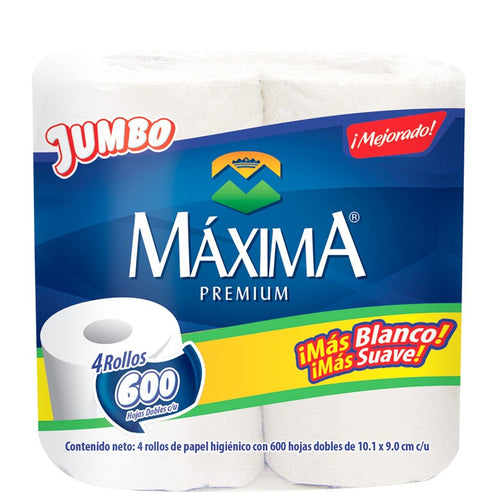 Bulto papel higiénico Maxima Premium 600H/4R/12P