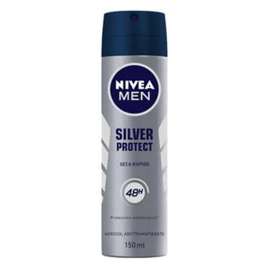 Desodorante en aerosol hombre Nivea Silver Protec 150M