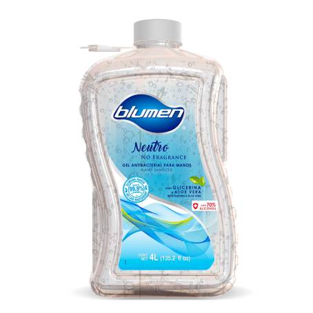 Gel Antibacterial Blumen Sin Fragancia de 4 litros - ZK