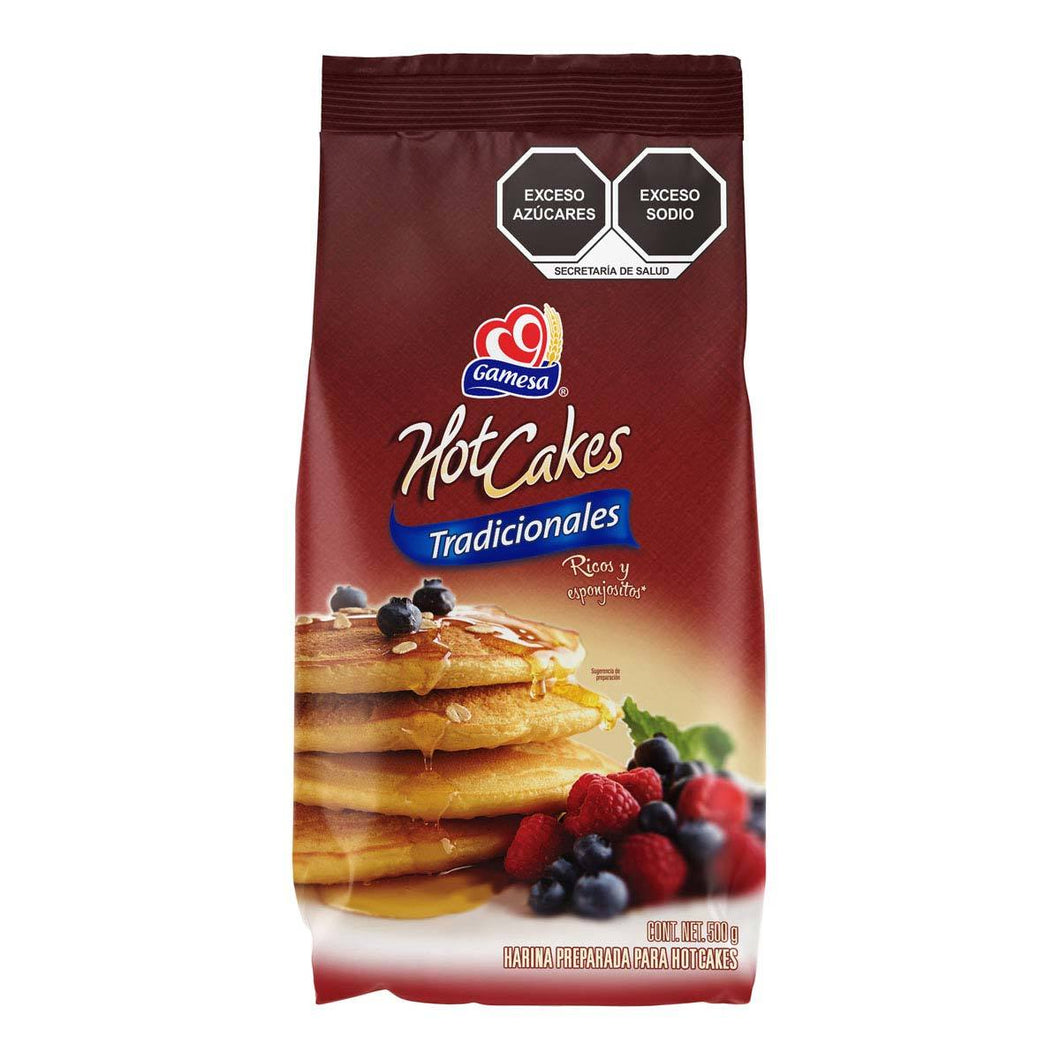 Caja Harina para Hot Cakes Gamesa Tradicional 500G/20P