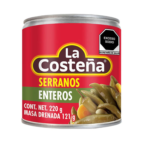 Caja Chiles Serranos 220G/24P - SCG