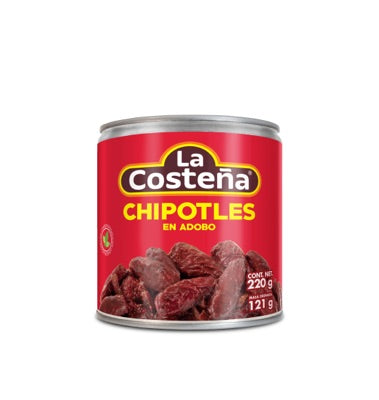 Caja chiles chipotles La Costeña 24L/220G