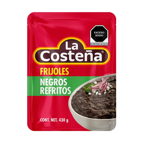 Caja Frijol Negro Refrito Bolsa 430G/12P