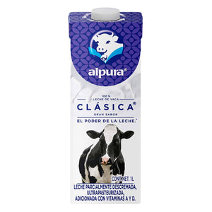 Caja de leche Alpura Clásica azul 12P/1L