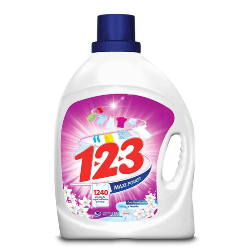 Caja Detergente 123 con Suavizante 4.65L/4P