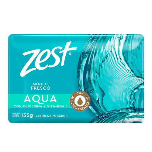 Caja Jabón de Tocador Zest Aqua 135G/72P - SCG
