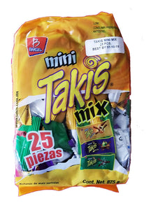 Caja papas Barcel Mix Mini Takis 3EX/25P - SCG