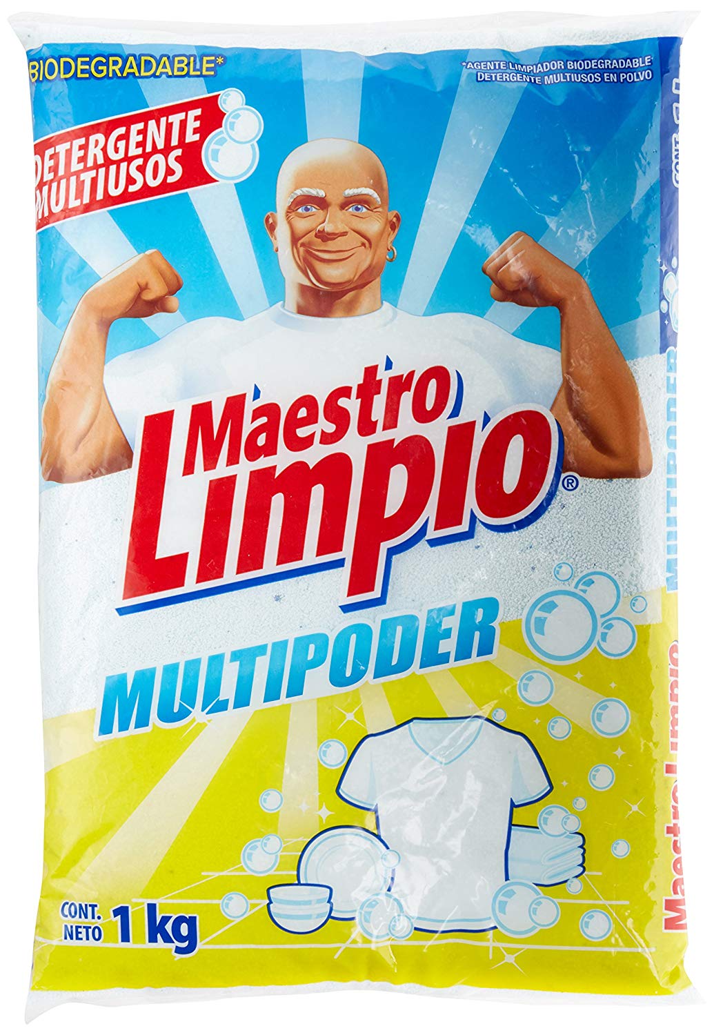 Media Caja Detergente Multiusos Maestro Limpio Regular 1K/6P
