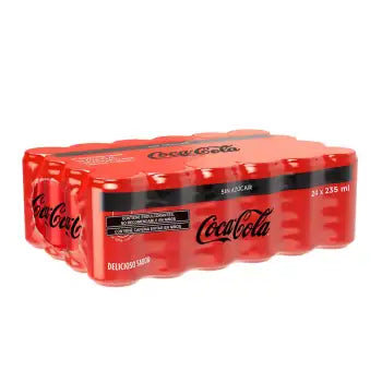 Refresco Coca-Cola Mini sin Azúcar 24 Pzas de 235 Ml - ZK