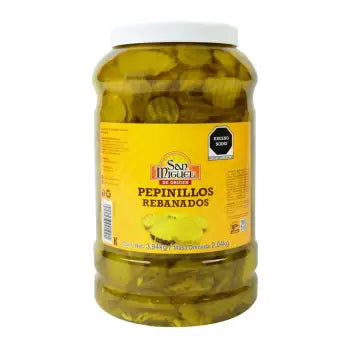 Pepinillo Agrio San Miguel Ondulado y Rebanado 3.94 Kg - ZK