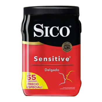 Preservativos Sico Sensitive Delgado 55 Pzas - ZK