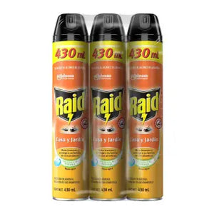 Raid Casa & Jardin 3 Pzas de 430 Ml - ZK