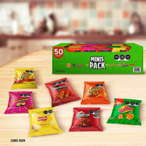 Surtido de botanas Sabritas Minis 50 Pzas - ZK