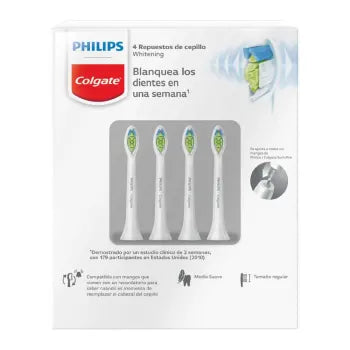 Repuesto para Cepillo Dental Eléctrico Philips Colgate Sonicpro 30 con 4 cabezales - ZK