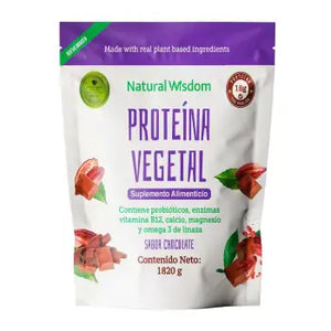 Proteína Vegetal Natural Wisdom Sabor Chocolate 1820 Gr - ZK