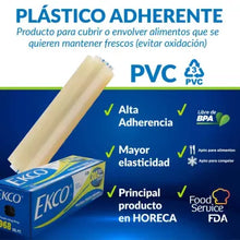 Cargar imagen en el visor de la galería, Plástico Adherente Ekco 300 m X 30 cm - ZK