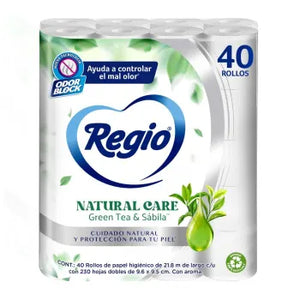 Papel Higiénico Regio Natural Care 40 Rollos - ZK