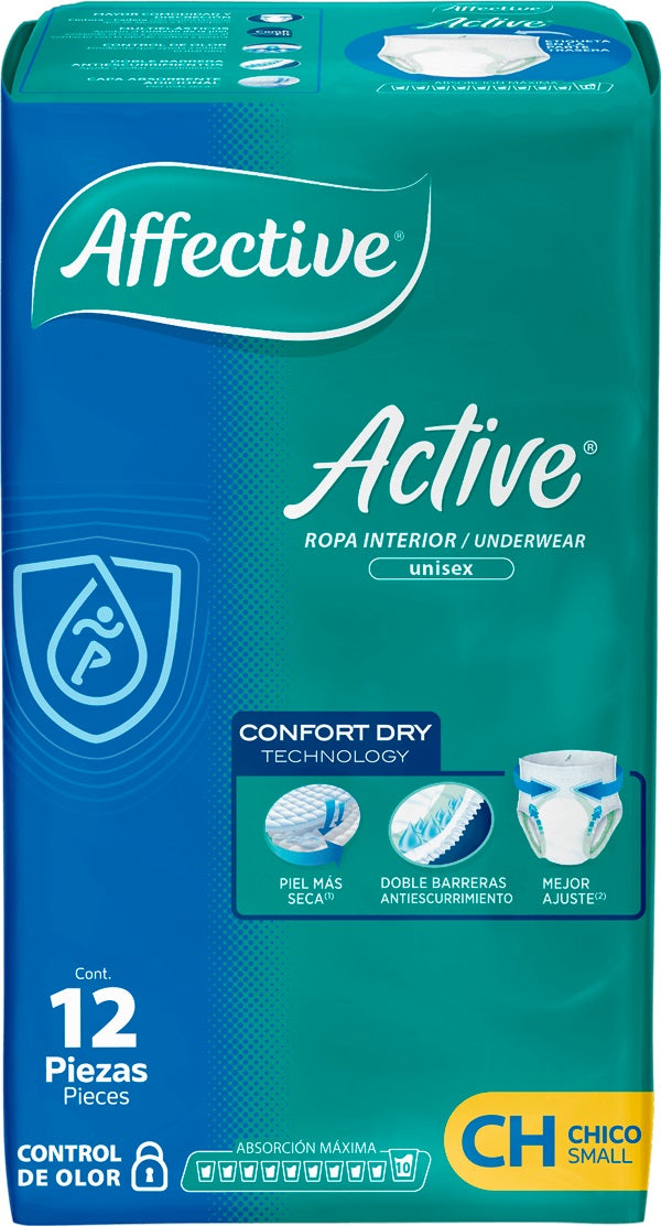 ROPA INTERIOR AFFECTIVE ACTIVE TALLA CH 6/12 PZA