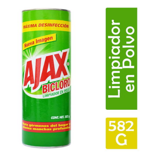 Media Caja Lavatrastes Ajax Bicloro 582G/12P