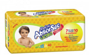 Caja Pañal Absorsec Chico 40P/4C - SCG